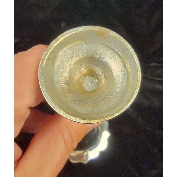 Vintage Silver-Plated Trumpet Bud Vase - Picture 11 of 16